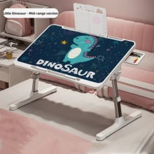 1PC Adjustable Height Tilting Desk, Multifunctional Laptop Table With Drawer & Book Stand, Ergonomic Workstation For Home Office & Study - Multicolor - View 4