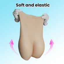 1 件高腰女式加厚硅胶提臀内裤 - 性感提臀内衣，适合特殊活动、夜间外出和日常时尚，提臀塑身衣紧身短裤 - 駝色 - 查看 11