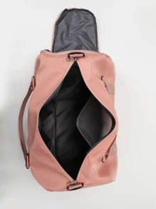 1 pieza Bolso deportivo de mujer con compartimento para mojado y seco, bolso de viaje de gran capacidad con correa para el hombro, adecuado para fitness, viajes, ir al trabajo