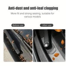 2 Pieces Of Automotive Wiper Arm Hole Protection Pads, 2 Multi-Functional Automotive Wipers With Intelligent Auxiliary Spring Wiper Arms, Universal Windshield Wiper Hole Covers For Automotive Front Wipers, Automotive External Accessories - Black - View 5