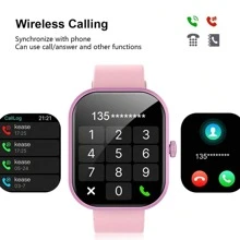 Hot New 1pc Silicone Strap Unisex Smart Watch, Supports Make/Receive Calls, Pedometer, Calorie Counter, Multi-Sport Modes, Alarm, Call & Message Reminder, 2.01" Full-Screen Touch, Compatible With IOS & Android, Suitable As Festival Gift For Family And Friends
