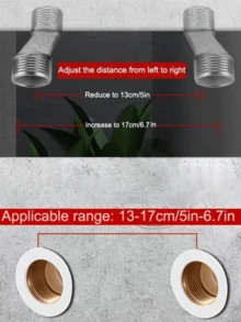 1pc Black Brushed Stainless Steel Wall-Mounted Hot & Cold Shower Faucet For Bathroom, Bathtub, And Toilet - Triple Connection Valve With Sleek Modern Design, Concealed Installation, And Durable Finish Bathroom Accessaries Bathroom Tools - Multicolor - View 5