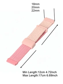 1pc Color Block Cute Magnetic Strap Braided Loop Compatible With Apple Watch Band 38mm 40mm 41mm 42mm 44mm 45mm 46mm 49mm, Girls Sport Nylon Elastic Replacement Compatible With Apple Watch Bands Series10 9 8 7 6 5 4 3 2 1 SE Ultra1/2, 18mm20mm22mm