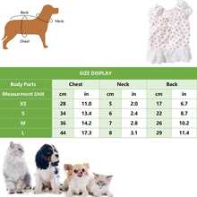 Vestido de Cachorro com Manga Curta, Decoração de Laço, Respirável, Nova Coleção Primavera/Verão, Fino, Macio e Confortável, Adequado para Cães Pequenos e Médios - Rosa chiclete - Visão 6