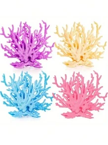 1 pièce Décoration de corail artificielle pour aquarium, décoration de table, centre de table sous-marin réaliste. Ornements de plantes océaniques pour la décoration de fête et de salon.