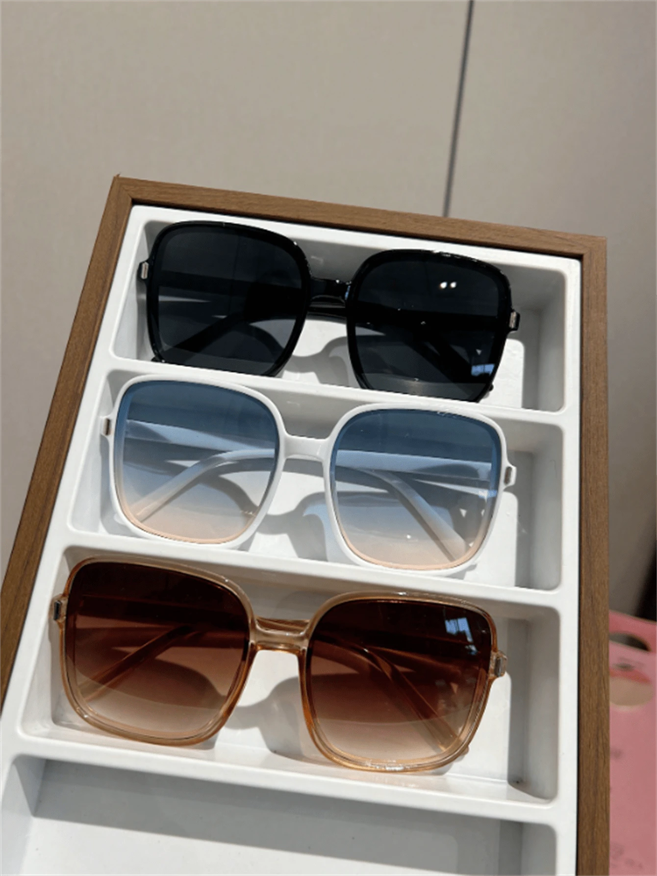 3副女士方形高端街头风格海滩旅行骑行钓鱼时尚眼镜