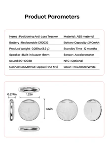 REMAX GPS Smarttracker, kabellose intelligente Anti-Verlust-Marke Ortungsgerät, funktioniert mit Apple Find-My App, für Autos, Schlüssel, Portemonnaies, Gepäck, Rucksäcke, Haustiere und mehr, Artikelfinder, austauschbare Batterie, Datenschutz, kompatibel mit iOS-System, Reisenotwendigkeiten, Familienreisen, Gepäck-Muss-Haves