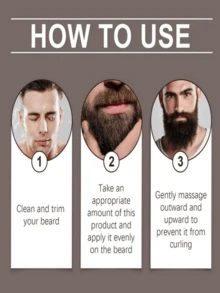 Say Goodbye To Frivolity And Knotting! Men's Beard Smoothing Essential Oil, One Click Smoothing Out Messy Shapes - Multicolor - View 4