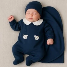 Nika Baby Saída maternidade suedine urso