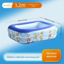Piscina inflable familiar para niños, piscina grande para familia para uso al aire libre, piscina de natación de PVC reforzado