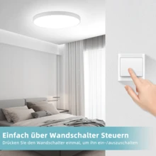 36W Cold white LED Deckenlampe Deckenleuchte Ultraflach Panel Wohnzimmer Schlafzimmer 36*36*4cm - 36W Kaltweiß - Übersicht 3