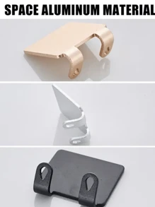 6-Piece Punch-Free Razor Holder, Adhesive Metal Hooks, Accessories Organizer, Modern Wall-Mounted Design, Easy To Install, Smooth Metal Surface, Durable, Not Easy To Rust, Reusable, Suitable For Kitchen, Bathroom.