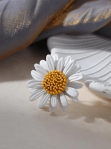 1 chiếc trâm cài áo thời trang hoa cúc nhỏ tráng men cổ điển nhiều màu, thích hợp cho quần áo, tiệc tùng, quà tặng đám cưới - Nhiều màu - Xem 4