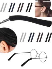 XIANG YU High-Elastic Soft Fabric Knitted Leg Sleeves, Glasses Anti-Slip Covers, Foot Covers And Eye Accessories With Functions Of Anti-Ear Abrasion, Anti-Slip And Anti-Falling Off. - Temple - View 5