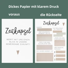 30pcs Modern Time Capsule Wedding Greeting Cards Set, Wedding Blessing Cards Creative Game Guest Book Replacement, Fashionable German Wedding Ceremony Decors Summer Birthday Gifts Beach Back To School School Supplies Room Decor