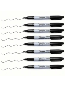 Professional Fine Tip Markers Set - Watercolor & Chalk Effect Pens | Perfect For Art Drawing, Calligraphy, Journaling & Note-Taking | With White Pen Holder | Includes Waterproof Markers, Multicolor Highlighters & Fluorescent Pens For Fine Art Projects