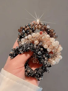 Conjunto de 3 peças/1 peça de presilha de cabelo feminina multicolorida com pérolas sintéticas e strass, pulseira de luxo para festa. Acessórios para cabelo, acessórios de cabelo, acessórios femininos, outono, viagem, ferramentas para cabelo, acessórios para cabelo, itens para cabelo, outono, cabelo, acessórios para cabelo, acessórios, acessórios de cabelo femininos, viagem, acessórios para cabelo, acessórios femininos, acessórios para cabelo, acessórios para cabelo, itens, acessórios de beleza, presentes, viagem, presentes para mulheres, itens para cabelo, lembrancinhas