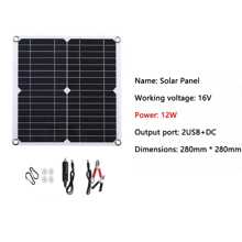Panneau solaire portable chargeant par USB, pour camping extérieur, randonnée, chargement d'urgence, chargement portable de téléphone mobile