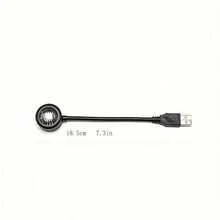 7-Color USB Sunset Lamp - Mini Creative Atmosphere Light, Room Decoration, Button Adjustable, Direct Plug-In, Halloween, Christmas Decoration, USB Powered - Black - View 8