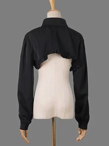 1pc Women Detachable Lapel Collar, Versatile Fake Shirt Collar Accessory, Sun Protection Decor Cape For Dress For Christmas Decor - Multicolor - View 4