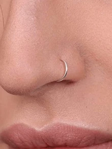 3Pcs 16G Septum Rings Hoop Stainless Steel Silver Tragus Daith Helix Earrings Hinged Segment Clicker Rings Lip Rings Piercing Jewellery - Nose Rings - View 10