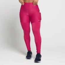Kit 4 Calças Penelope Legging de academia Com Bolsos Laterais e Cintura Alta Moda Fitness Feminina Corrida Treino - Multicolorido - Visão 7