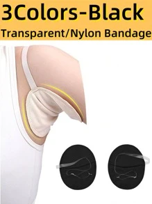Almohadillas ultrarresistentes antitraspirantes para axilas para hombres y mujeres - 10/8/6/4/2/1 pieza de protectores de axilas invisibles, con adhesivo extra y transpirables para hiyab/tobe - Protección contra el sudor durante 24 horas en calor, gimnasio, viaje (lavable)