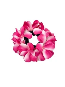 Elegant Bohemian Style Garden Headband, Flower Hoop Scrunchies, Girls' Bun Hairbands, Stretchy Headbands, Colorful Floral Hair Bands, Fashionable Girls' Hair Accessories Gift Set