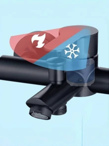 1pc Black Brushed Stainless Steel Wall-Mounted Hot & Cold Shower Faucet For Bathroom, Bathtub, And Toilet - Triple Connection Valve With Sleek Modern Design, Concealed Installation, And Durable Finish Bathroom Accessaries Bathroom Tools - Multicolor - View 9