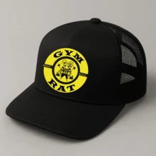 GORRA UNISEX GYM BEAST MODE LEG DAY FITNESS MUSCLE BULKING NO PAIN NO GAIN CULTURISMO CALACAS CHIDAS MUSICA URBAN CASUAL MODA GG154 - Negro - Ver 1