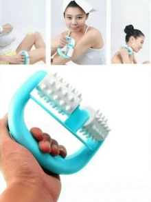 1 件快速抗脂肪身体按摩滚轮，手持抗脂肪按摩滚轮，用于瘦身和紧致身体，健身房 - 彩色 - 查看 5