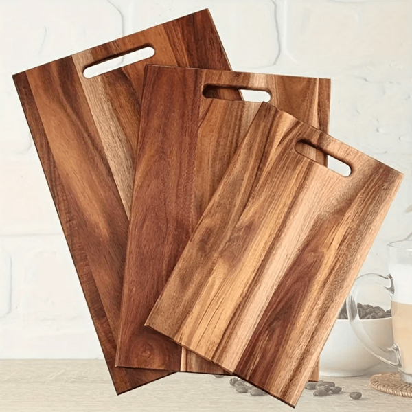 1pc Premium Rosewood Cutting Board - Thick, Durable And Food Safe Carving Block, For Meat, Cheese, Bread, Vegetables - Great For Christmas, Halloween, Easter, Thanksgiving And Holiday Gifts