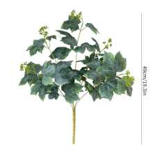 1/2/3pcs 49cm Artificial Plant, Fake Leaf With Maple Leaf, For Wall,Living Room And Bedroom,Wedding,Party Decor,Desk Stuffing.Home,Desk Decor,Kitchen,Wedding,Table,Centerpieces,Office,Garden,Outdoor,House,Patio Decor,Spring, Summer, Autumn And Winter Decoration,Fall Decor,Autumn