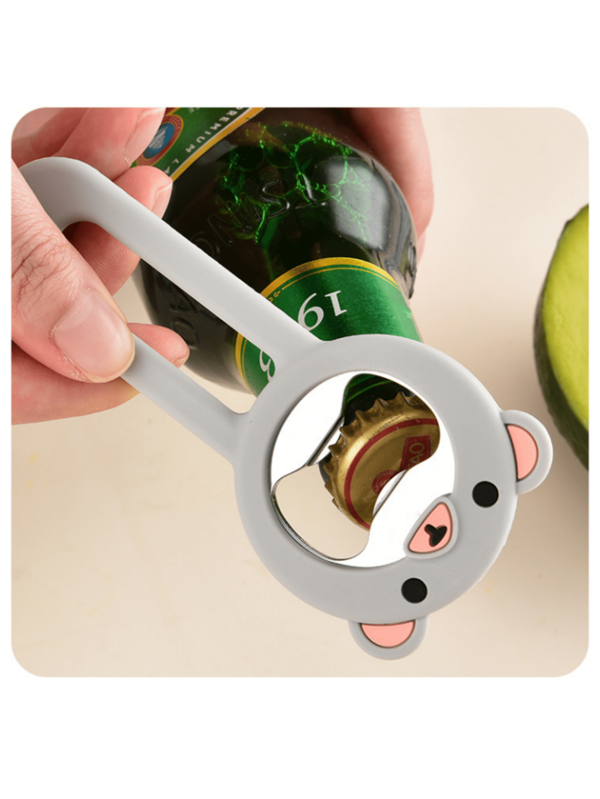 In Stock, Cute Cartoon Magnetic Soda Opener, Home Use, Handheld, Portable Opener, Bottle Opener, Refrigerator Magnet, Beer Opener, Stainless Steel Can Opener, Silicone Opener, Magnetic Refrigerator Magnet