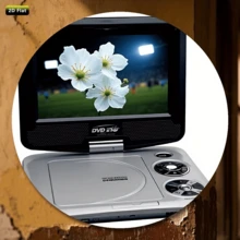1pc Portable 2D Flat DVD Player, Ideal For Bedroom And Living Room, Unique Holiday Gift And Wall Decor, "Home Theater" Design With Stereo Speakers For TV Viewing Experience | Modern Home Decor | Aluminum Structure, Suitable For Room Decoration, Random Hole Positions Bedroom Decor - Multicolor - View 4