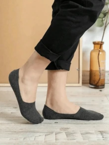 10 Paar/5 Paar/4 Paar/1 Paar Herren unsichtbare Socken, flache Bootsocken mit Silikon Rutschfest, kurze Socken für Studenten Sport Sommer, dünner Abschnitt schweißabsorbierend atmungsaktiv, Herbst - Verschiedenfarbig - Übersicht 3