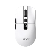 Acer OMR226 3-Mode Wireless Mouse | Intelligent Battery Display +130h Long Lasting, Ergonomic Lightweight Design, Cross-Device Seamless Switching For Office & Entertainment Dual Modes, White
