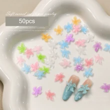20Pcs/50Pcs/100Pcs /200Pcs Flower Nail Charm Jewelry Diy Art Y2K Style 3D Nail Art Decorations Nail Supplies Nails Nail Charms Nail Gems - Multicolor - View 13