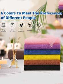 1pc African Net Exfoliating Sponge, Stretchable Body Scrubber For Back, Easy To Remove Dead Skin, Dirt, Oil And Impurities, Unclogs Pores - Multicolor - View 2