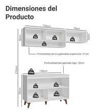 Complete Modular Kitchen Madesa Reims 190cm White Color 07 - White - View 3