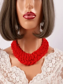 European And American Style Multi-Layer Beaded Handmade Woven Necklace, Boho Chic Casual Versatile - Rice Bead Necklace - View 17