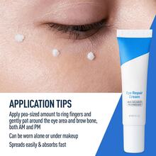 Rostro RadianteCera Eye Repair Cream 2025 - Crema Para Contorno De Ojos Con Tecnología MVE Y Colágeno Hidrolizado Que Reduce Ojeras Y Bolsas Al Instante - Textura Ultra Ligera De Absorción Rápida - Envase De 14.2g/0.5oz Perfecto Como Regalo De San Valentín - TOP En Cuidado Ocular Clínico - Negro - Ver 2