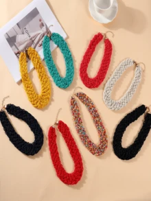 European And American Style Multi-Layer Beaded Handmade Woven Necklace, Boho Chic Casual Versatile - Rice Bead Necklace - View 9