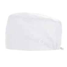 1 pièce Casquette de travail ajustable de couleur unie pour femmes/casquette d'infirmière, design réglable pour le printemps, l'été, l'automne et l'hiver, antibactérien et anti-poussière, convient au personnel médical comme les médecins, les infirmières et les travailleurs de nettoyage