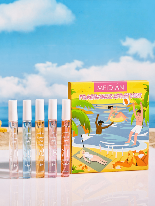 Juego de 1 vaporizador de fragancias digitales de playa con 5 olores diferentes | Larga duración, natural, fresco y encantador, vaporizador de ambientador portátil adecuado para fiestas | reuniones | regalos para el cumpleaños de la novia