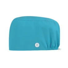 1 pièce Casquette de travail ajustable de couleur unie pour femmes/casquette d'infirmière, design réglable pour le printemps, l'été, l'automne et l'hiver, antibactérien et anti-poussière, convient au personnel médical comme les médecins, les infirmières et les travailleurs de nettoyage