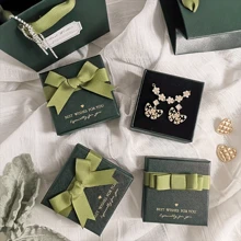 Caja de exhibición y almacenamiento de joyas, con diversos estilos de cajas de regalo, cajas de almacenamiento de joyas con moño, para guardar anillos, collares, pulseras, aretes, etc.