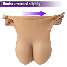 1 件高腰女式加厚硅胶提臀内裤 - 性感提臀内衣，适合特殊活动、夜间外出和日常时尚，提臀塑身衣紧身短裤 - 駝色 - 查看 10