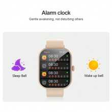Hot New 1pc Silicone Strap Unisex Smart Watch, Supports Make/Receive Calls, Pedometer, Calorie Counter, Multi-Sport Modes, Alarm, Call & Message Reminder, 2.01" Full-Screen Touch, Compatible With IOS & Android, Suitable As Festival Gift For Family And Friends