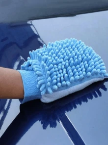 珊瑚绒洗车手套、汽车除尘器、雨刷器、汽车清洁配件 - 隨機顏色 - 查看 7